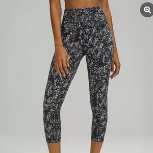 Lululemon align high rise leggings blossom overlay size 2 NWOT